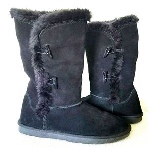 👢Sonoma Faux Suede Mid-calf Boots Black Size 9-10